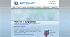 Desktop Screenshot of cornerstonefamilydentistry.com